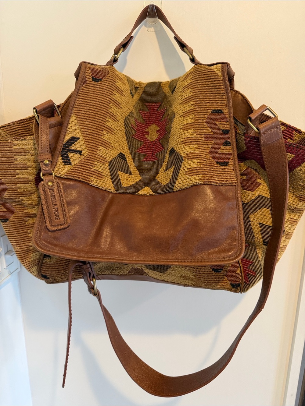 Isabella Fiore Vintage Tapestry/Southwestern Style Bag